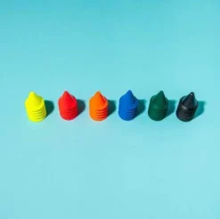6 Crayones dedo Omy