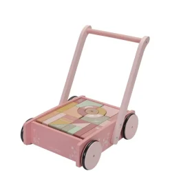 Andador con bloques flores rosa Little Dutch