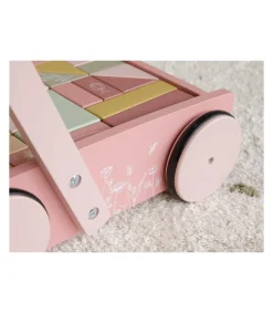 Andador con bloques flores rosa Little Dutch