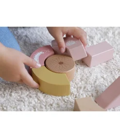 Andador con bloques flores rosa Little Dutch