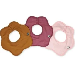Babero kaffle cuello pack 3 teja-burdeos-rosa