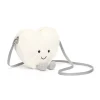 Bolso corazón crema