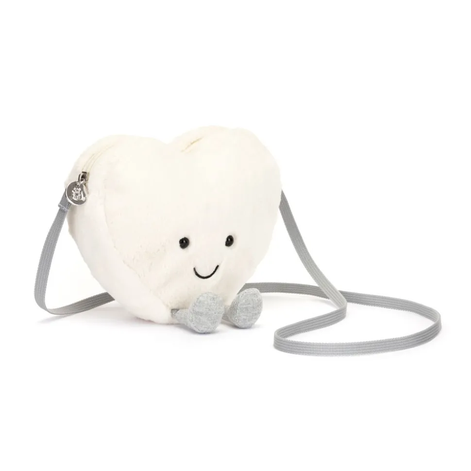 Bolso corazón crema