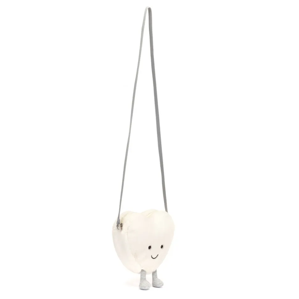 Bolso corazón crema