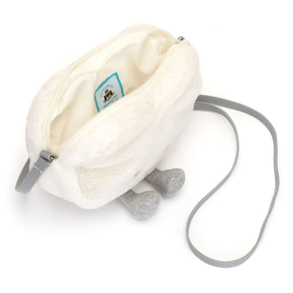 Bolso corazón crema