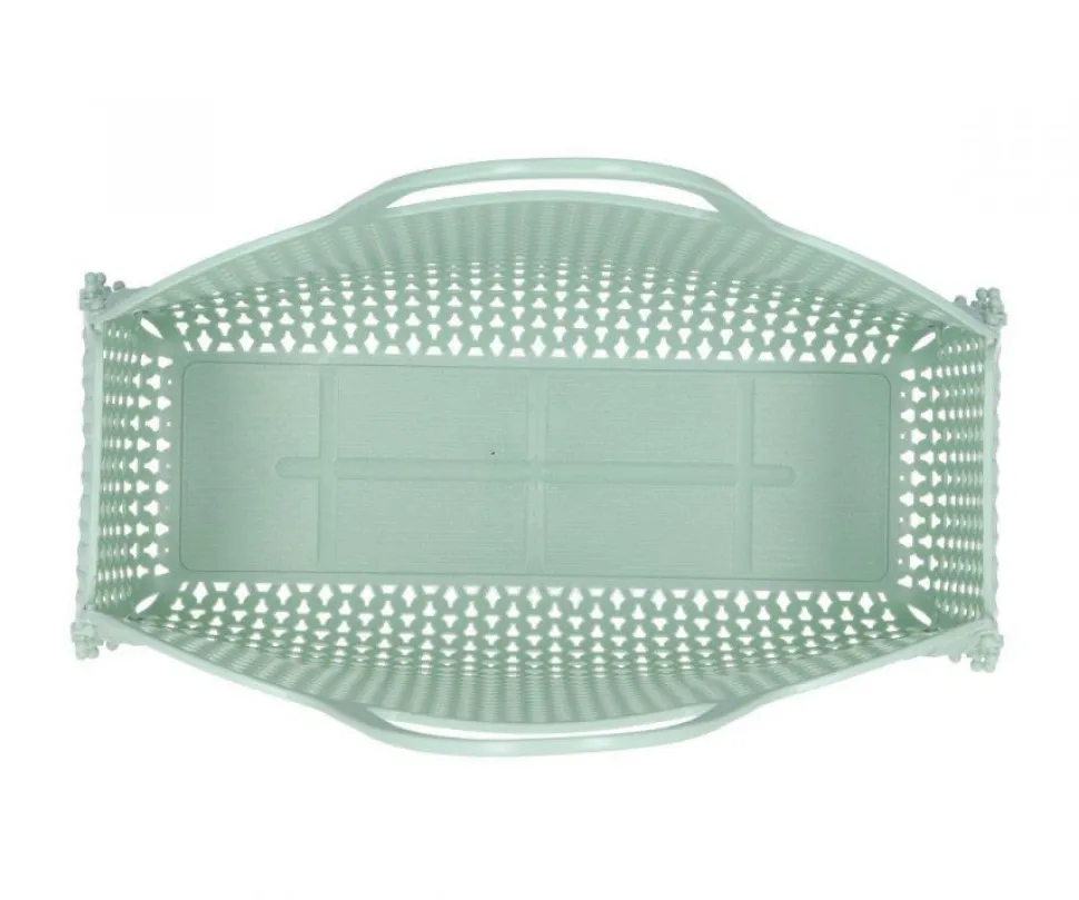 Bolso de playa retro verde menta