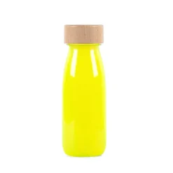 botella sensorial float flúo amarilla petit boum