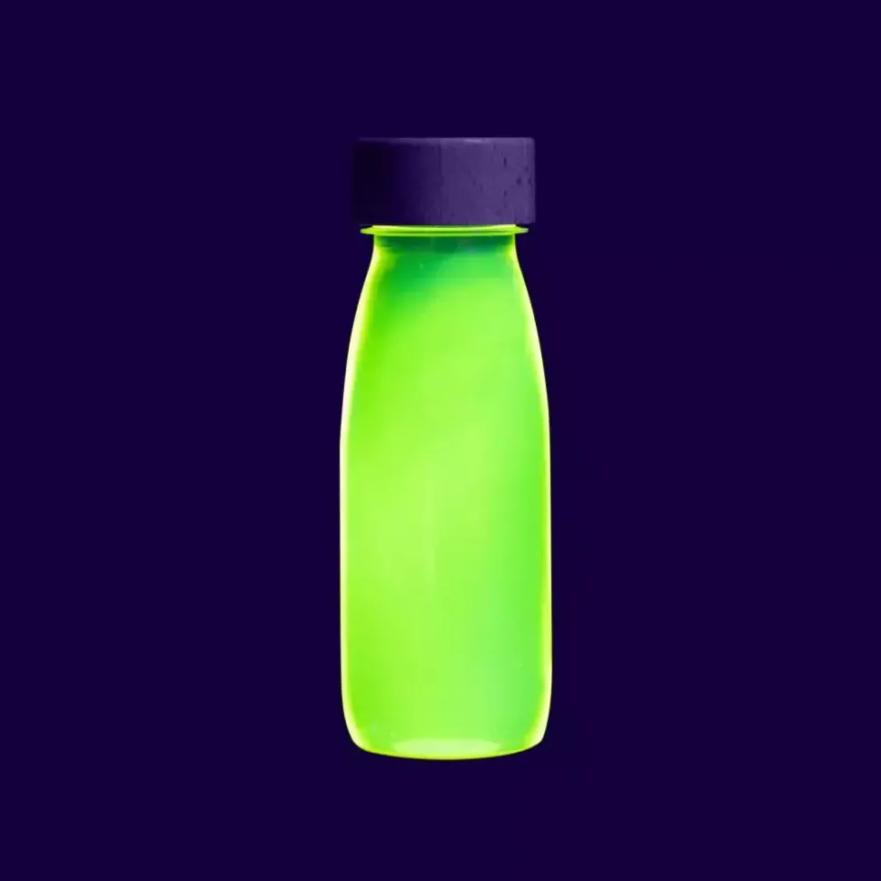 botella sensorial float flúo amarilla petit boum