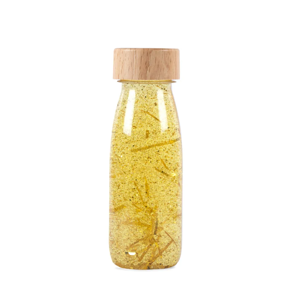 botella sensorial float oro