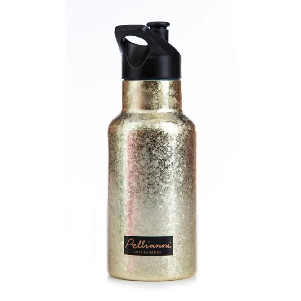 BOTELLA TÉRMICA ACERO INOX DORADA