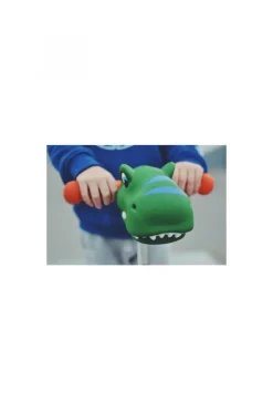 Cabeza patinete dino verde