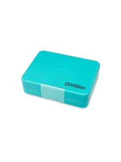 Caja almuerzo Yumbox snack 3 compartimentos rainbow aqua