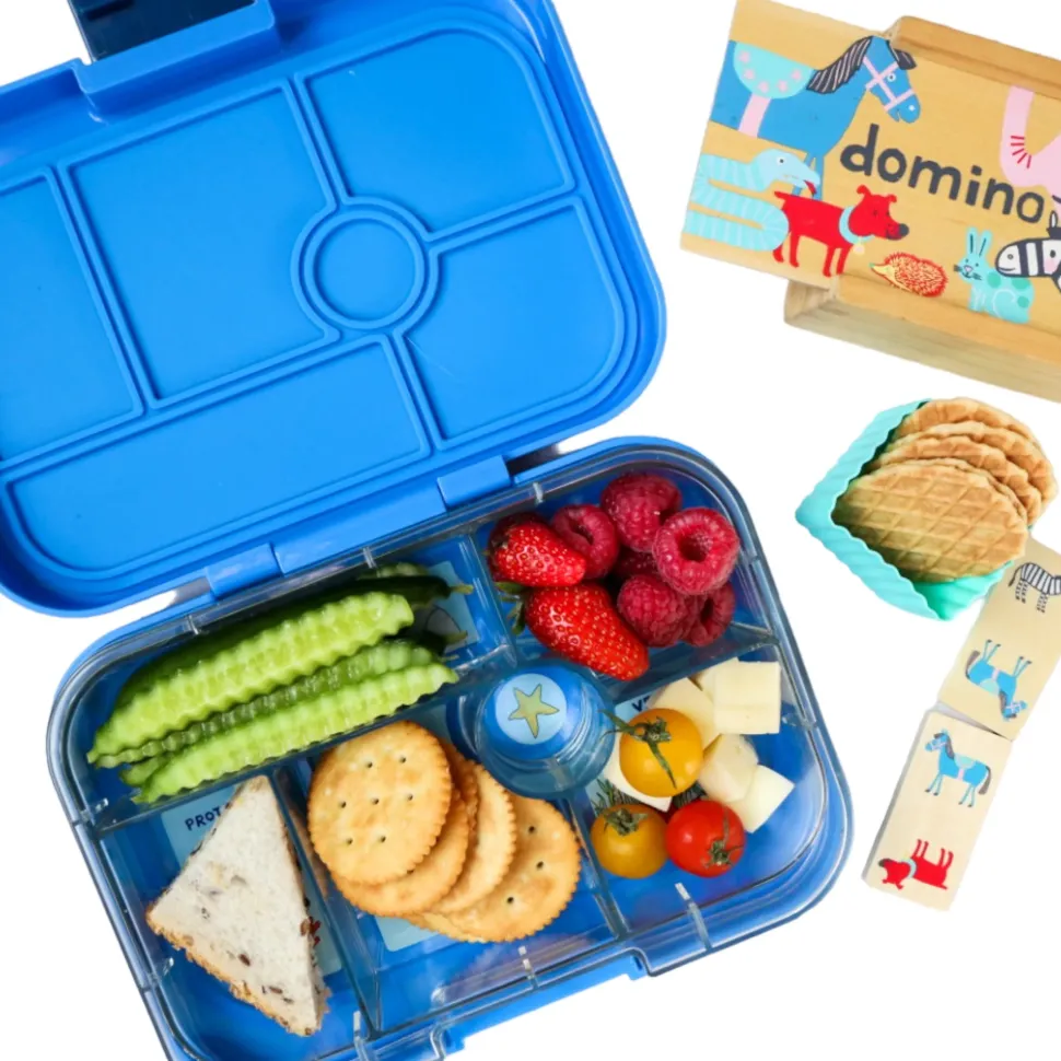Caja almuerzo Yumbox snack 3 compartimentos polar bear blue