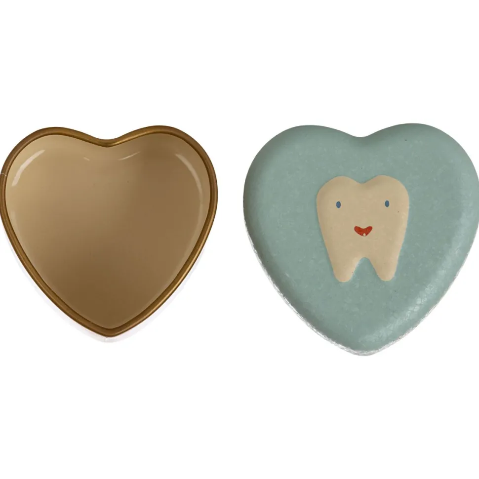 Caja corazón mis dientes menta Maileg