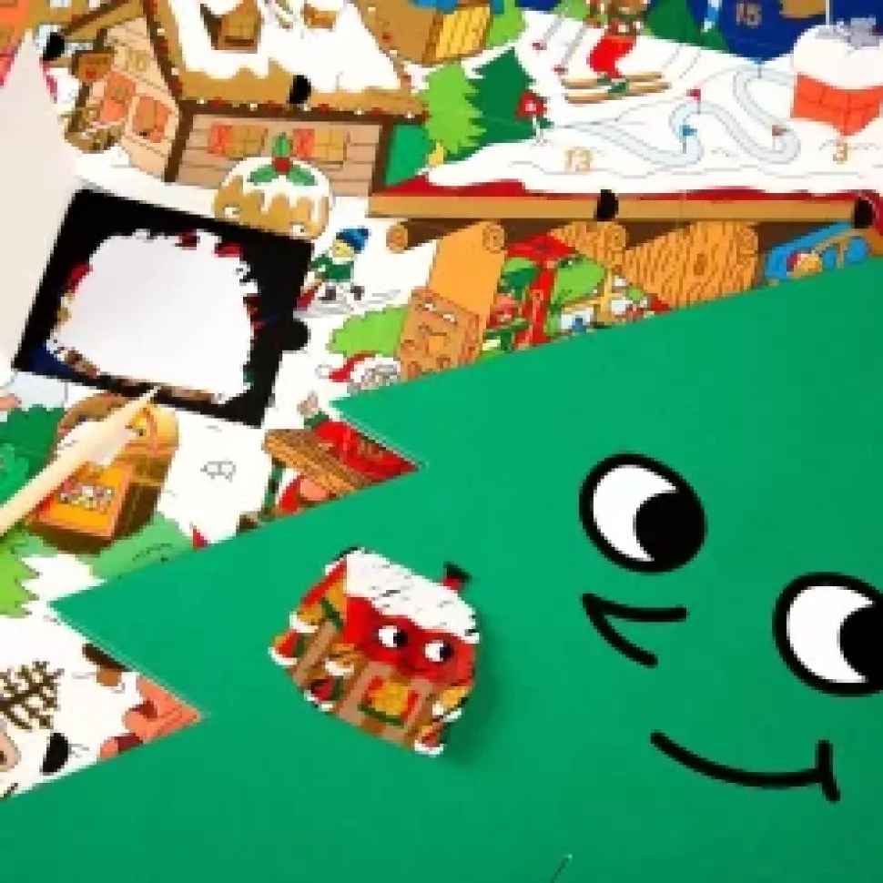 Calendario de adviento 3D Arbol de navidad Omy