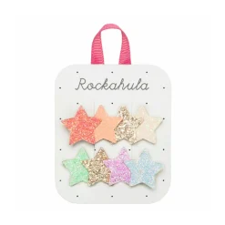 Clips de estrellas con brillo de arcoiris