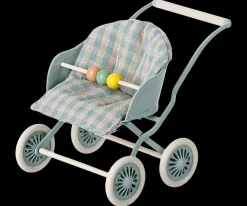Cochecito para ratones bebe menta Maileg
