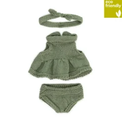 conjunto punto 21cm vestido y diadema