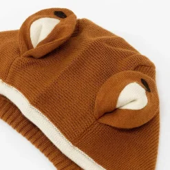 conjunto bebé gorro y botines zorro