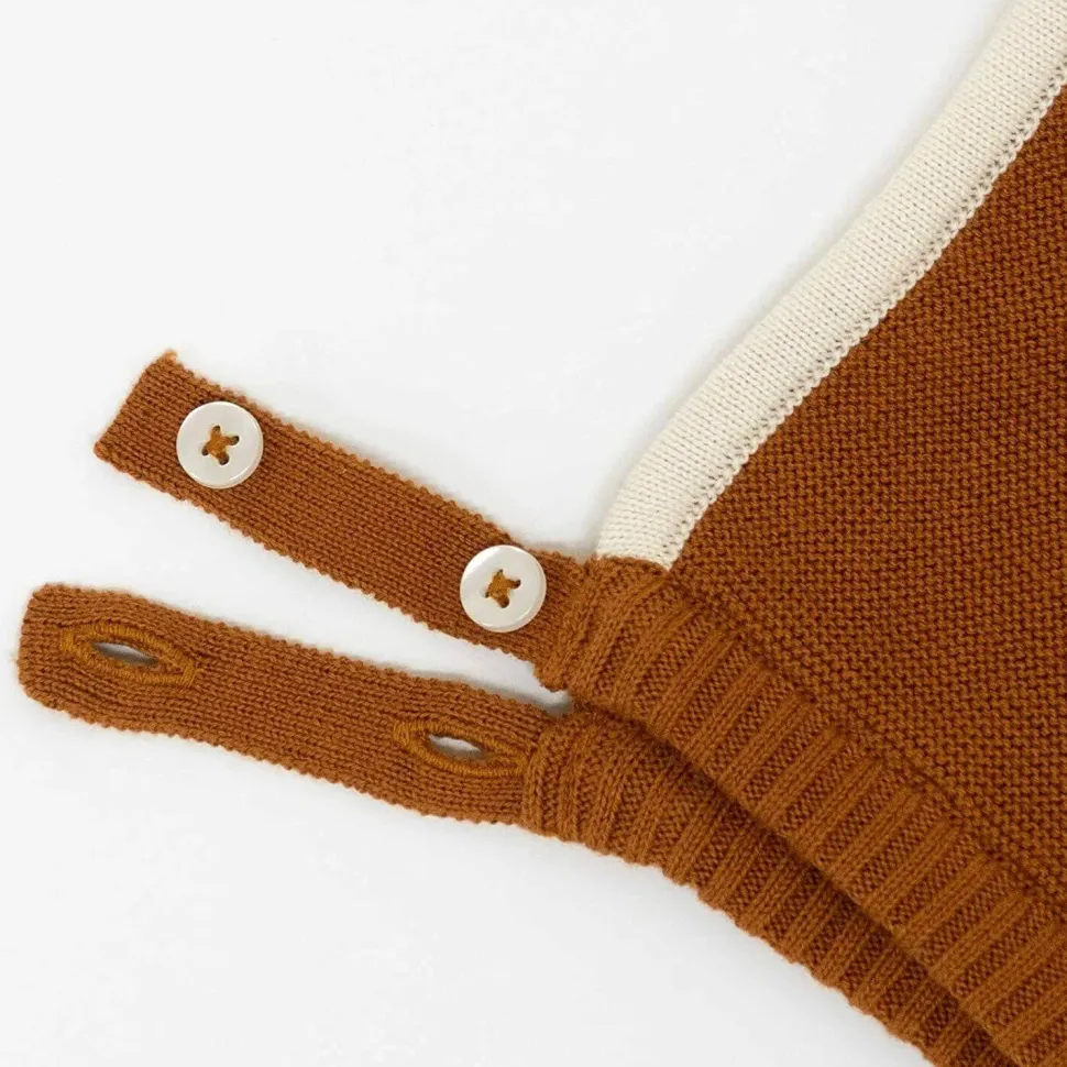 conjunto bebé gorro y botines zorro