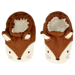conjunto bebé gorro y botines zorro