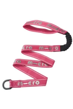 Correa de transporte elástica y reflectante rosa