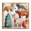 Cortadores de galletas variados animales navidad (x6) Meri Meri