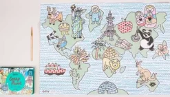 Crazy paint kawaii atlas