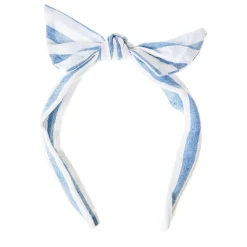 Diadema a cuadros azul
