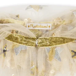 Disfraz capa bordada oro/plata Ratatam