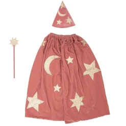 Disfraz de mago en terciopelo rosa Meri Meri