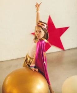 Disfraz set super héroe rosa Ratatam