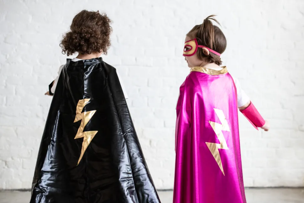 Disfraz set super héroe rosa Ratatam