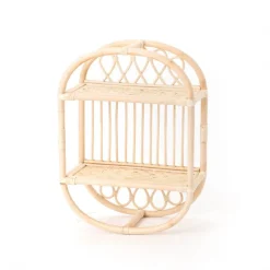 ESTANTE OVAL RATÁN H55