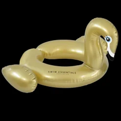 Flotador anillo cisne oro 55 cm