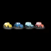 Juego de 4 coches de madera Avenue du Moulin