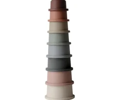 Juego de cubos apilable pastel