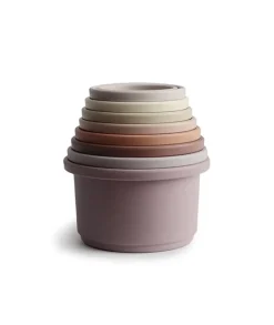 Juego de cubos apilables retro petal