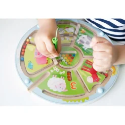 Juego mágnetico de madera laberintos números