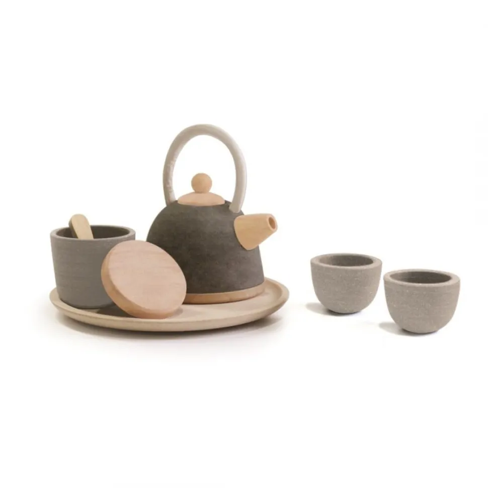 JUEGO DE TÉ ORIENTAL DE MADERA PLANTOYS
