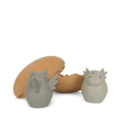 Juguete de baño de siliciona dino