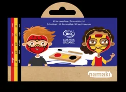 Kit de maquillaje 3 colores ninja y superhéroe