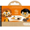 Kit de maquillaje 3 colores tigre y zorro