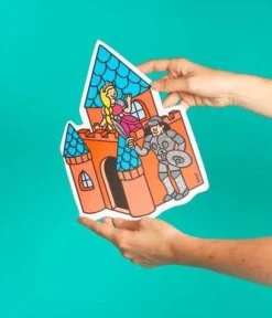 libreta con dibujos y pegatinas magic