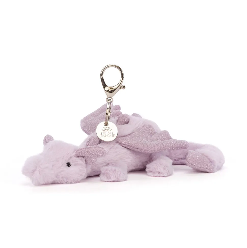 Llavero para Bolso dragón lavanda