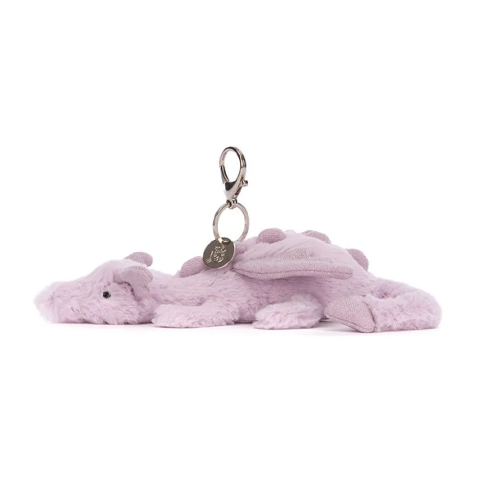 Llavero para Bolso dragón lavanda