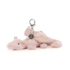 Llavero para Bolso dragón rosa