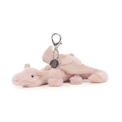 Llavero para Bolso dragón rosa