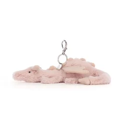 Llavero para Bolso dragón rosa