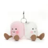 Llavero para bolso pareja malvavisco